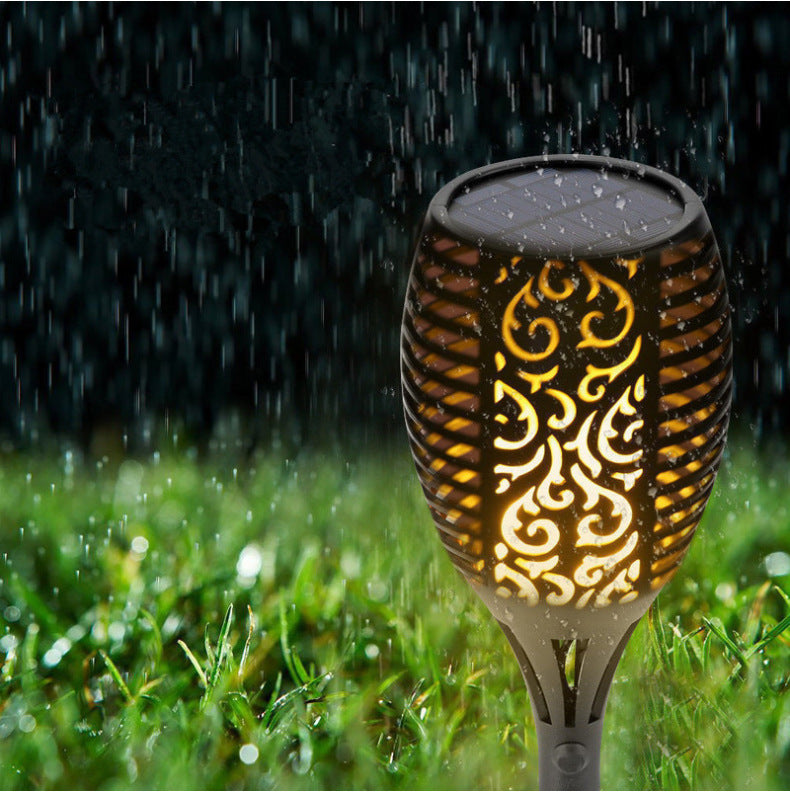 12LED Outdoor Mini Solar Torch Lights Flickering Flame Waterproof Security Landscape Romantic Decorative Solar Lamp