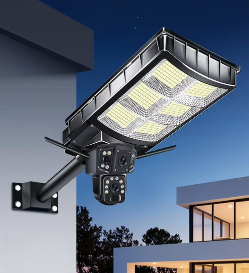 APP-Controlled Integrated Solar Streetlight & Security Monitoring System | IP65 Rated | 4G Connectivity | Outdoor LED Solar Streetlight with Camera — Ideal for Home Courtyards