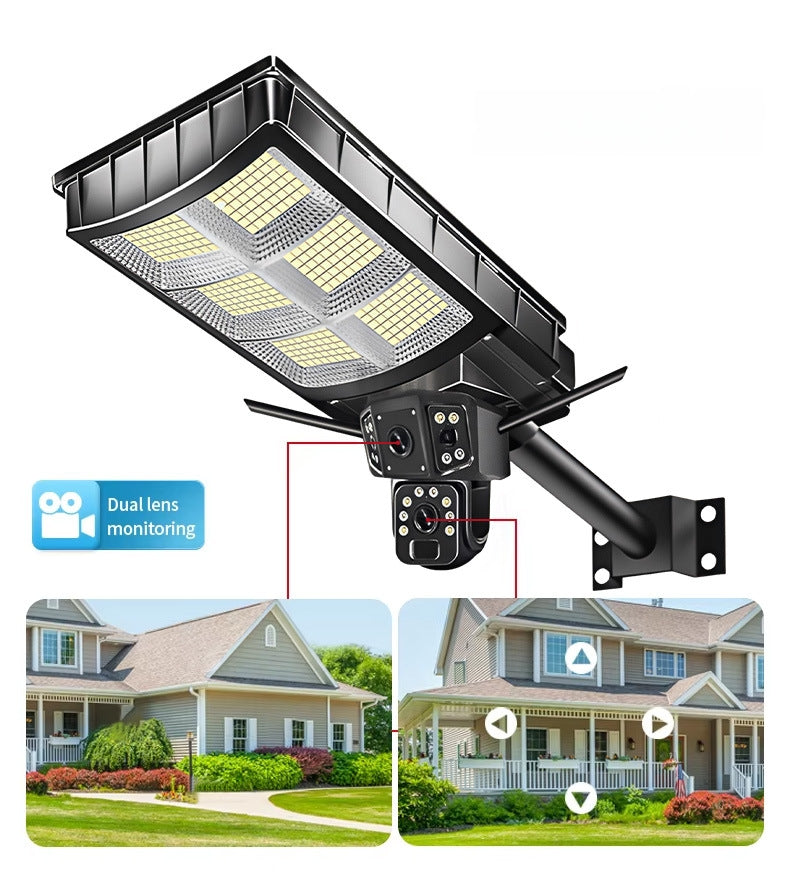 APP-Controlled Integrated Solar Streetlight & Security Monitoring System | IP65 Rated | 4G Connectivity | Outdoor LED Solar Streetlight with Camera — Ideal for Home Courtyards