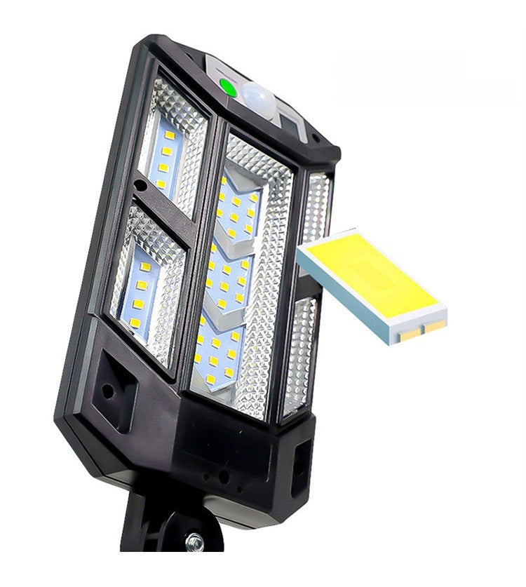 LED Outdoor Lighting for Courtyards, Villas, Homes, Roads, and Rural Areas — ABS-Cased, Sensor-Activated Solar Streetlight/Wall Light