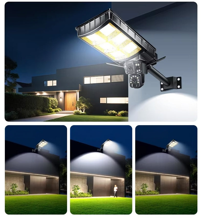 APP-Controlled Integrated Solar Streetlight & Security Monitoring System | IP65 Rated | 4G Connectivity | Outdoor LED Solar Streetlight with Camera — Ideal for Home Courtyards