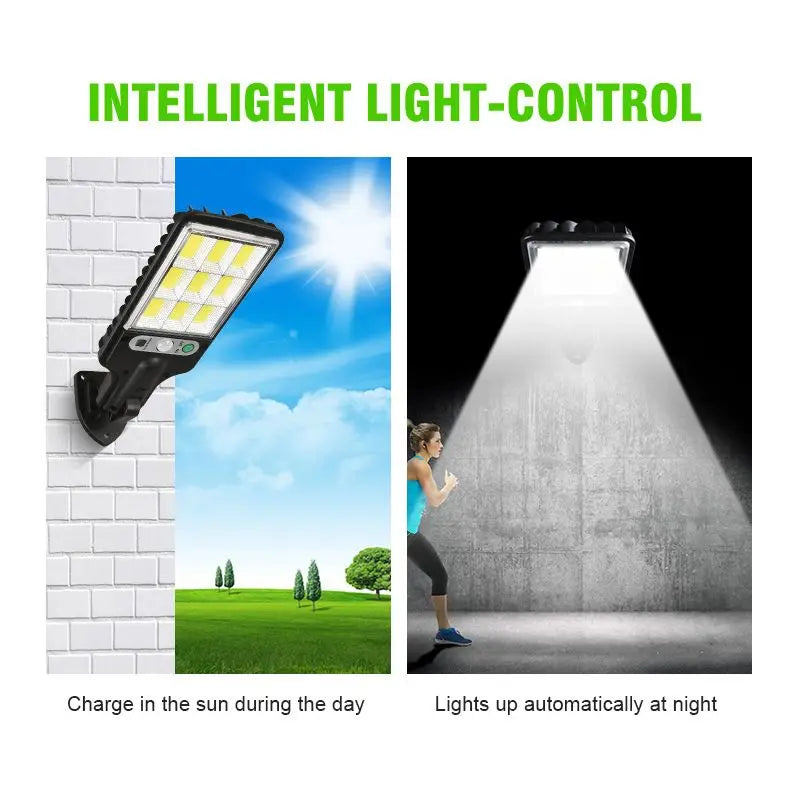 New Solar Street Light Outdoor Courtyard Garden Light Home Outdoor Human Body Sensing LED Waterproof Wall Lamp
