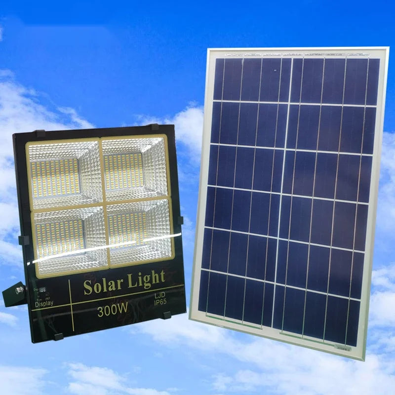 Two-Color Split Outdoor LED Solar Floodlight Lamp for Garden Home Courtyard Rural Roads ABS Body IP66 Rated Solar Street Lights