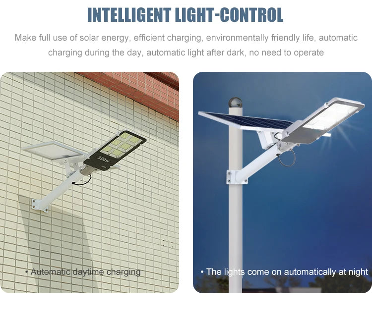 300W Solar Outdoor Light Household High Brightness Waterproof Courtyard Light High-power LED Solar Street Light