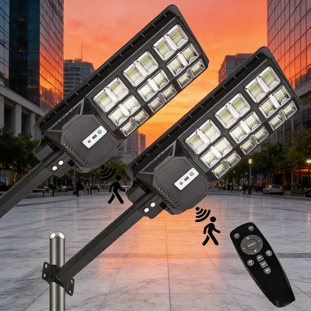 500w1000w2000w Solar Street Light Motion Sensor Street Road Basketball Court Home Cantilever Courtyard Light