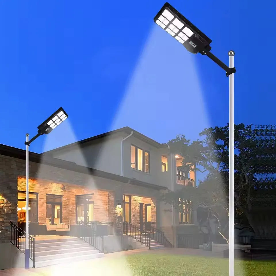 500w1000w2000w Solar Street Light Motion Sensor Street Road Basketball Court Home Cantilever Courtyard Light