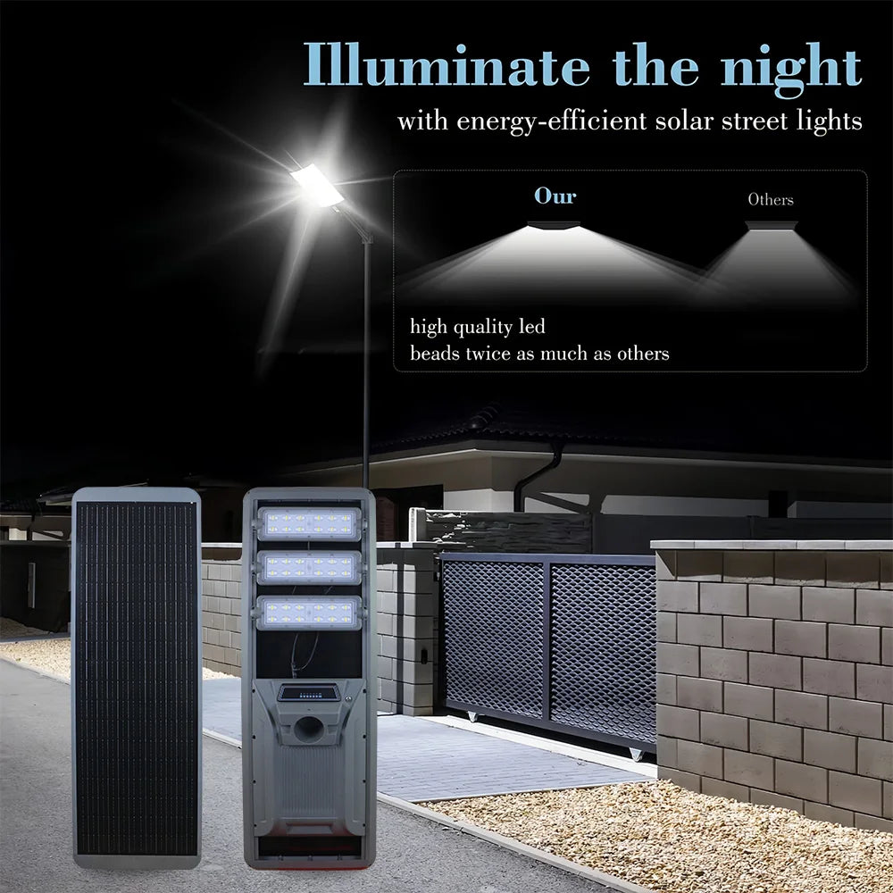 KCD 60w 100w 150w 200w China Manufacturer LED Solar Street Light Private Outside Street Lamps Without Electricity for Home