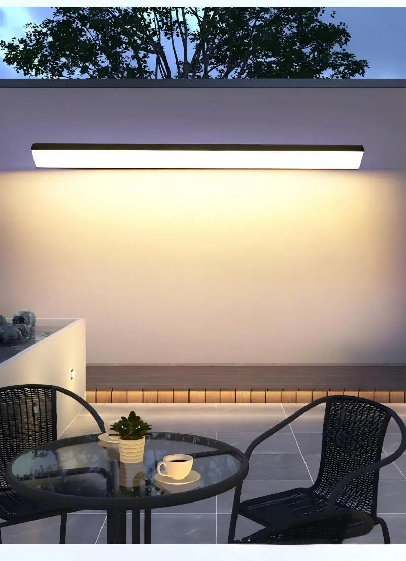 High Quality Solar Lights Street Lamp Outdoor Led Long Strip Solar Wall Lamp Garden Landscape Lighting Aluminium for Home Decor