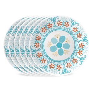 Corelle® Global Collection Terracotta Dreams 6.75 Appetizer Plates. 6-pack